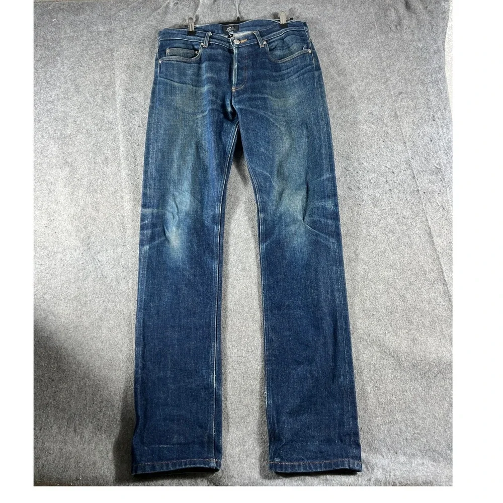 APC New Standard Jean Classique Mens 31 Indigo Blue Straight Leg Selvedge Denim